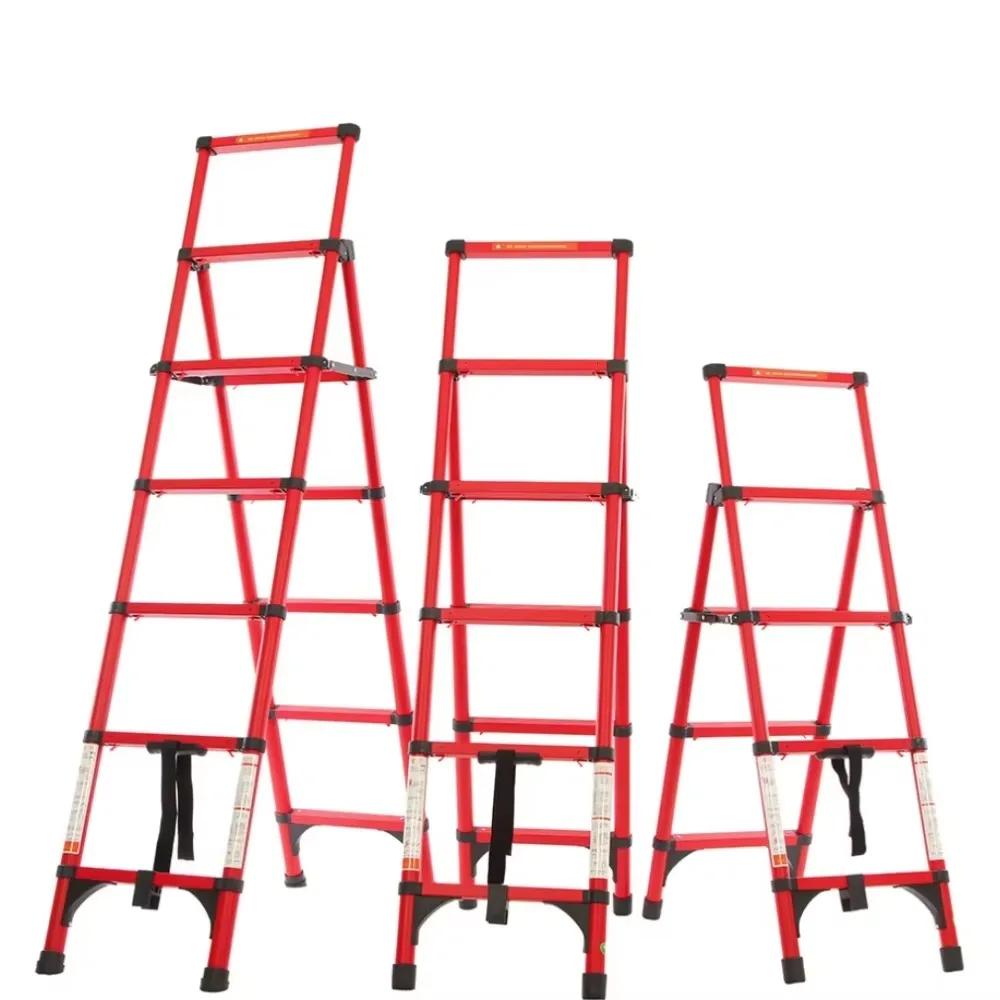 Industrial Aluminium Alloy Retractable Combination Ladder Staircase Style For Home Use