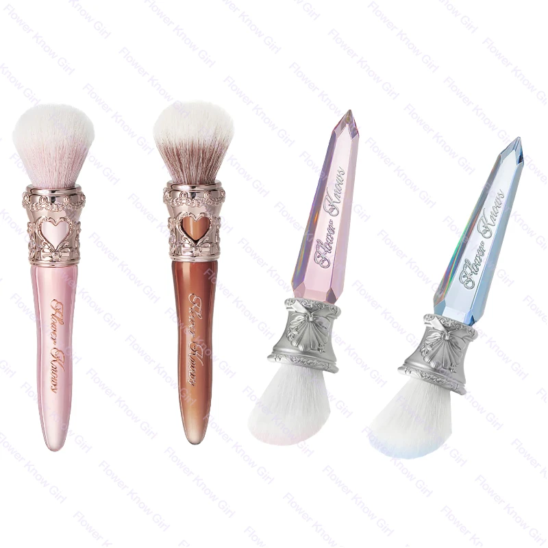 Flower Knows The Sweetie Bear Rounded Blush Brush Loose Powder Makeup Brushes