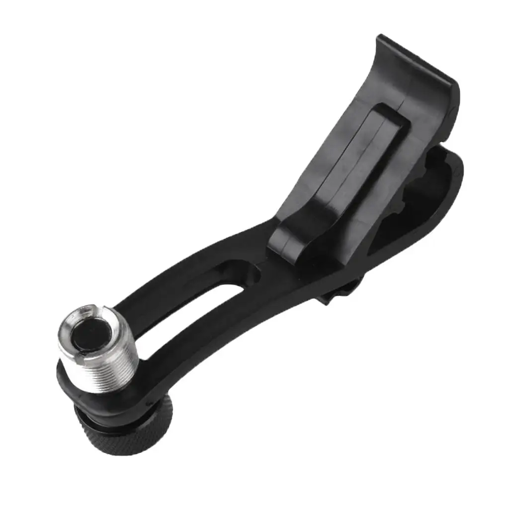 1pc Drum Mount Microfoon Klemhouder Percussie Accessoire - Zwart