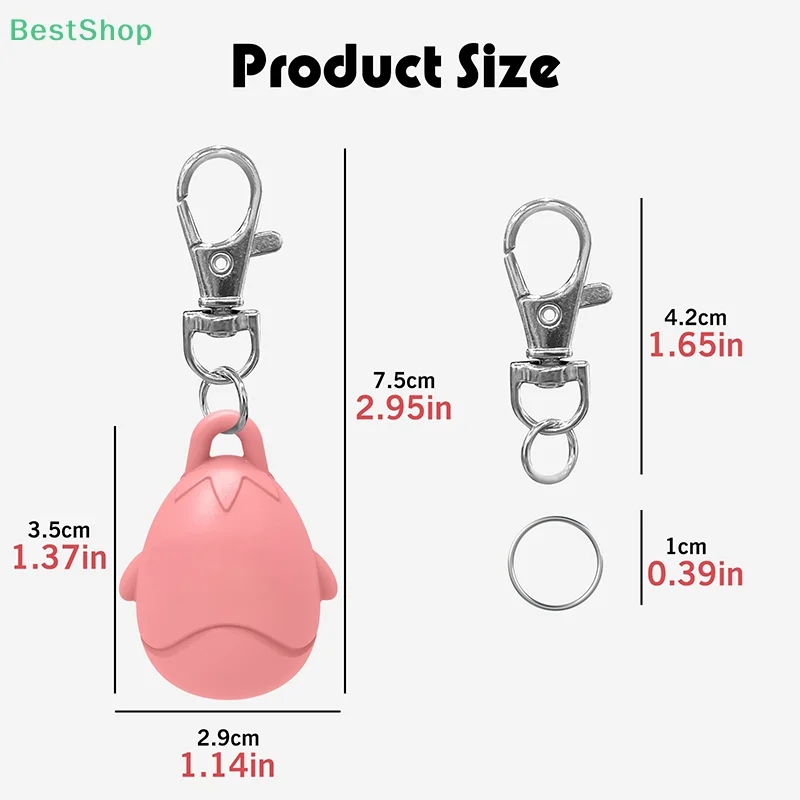 กระเป๋าใส่ลิปสติกแบบพกพา กระเป๋าเครื่องสำอาง กระเป๋าใส่ลิปบาล์ม พวงกุญแจ ที่ใส่ลิปสติก ปลอกป้องกันลิปสติก รูปทรงการ์ตูน ฝาปิดสำหรับลิปกลอสและลิปบาล์ม