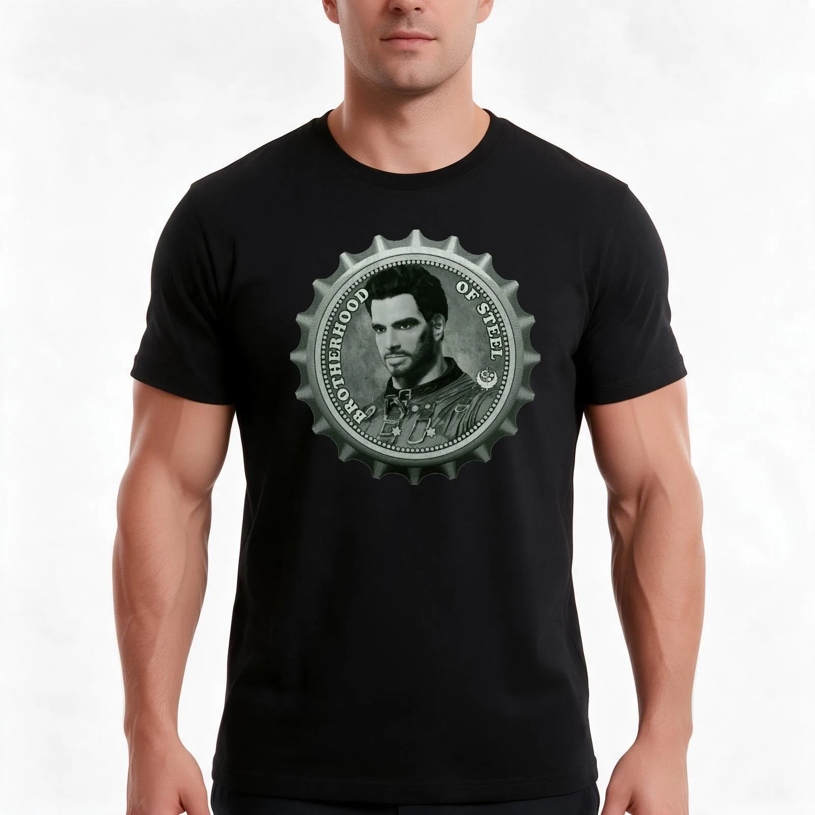 Paladín Danse Cap BoS T-Shirt Summer Casual Cotton Tee Oversized Streetwear Tops Vintage Graphic Print Unisex Men Women