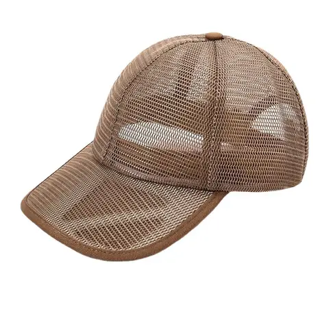 Gorra de Béisbol de Malla para Cabezas Pequeñas, Color Sólido, Transpirable, Casual, de Moda, para Verano, Protección Solar, para Hombres y Mujeres