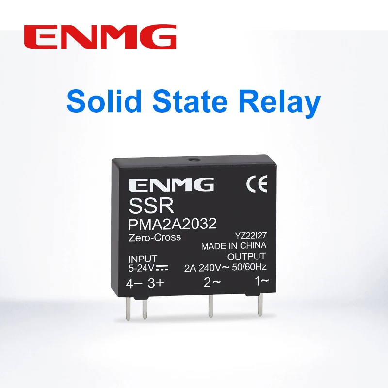 ENMG PCB Pin-Type Mini Solid State Relay PMA Series DC-to-AC Control DC Input Optically Isolated Slim Potting-Encapsulated Relay