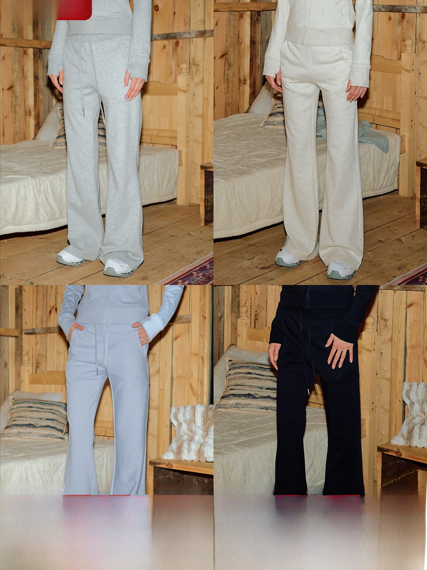 

Slim Fit Yoga Pants Bell Bot American Sle Embroidered Spor Commuter Trousers Trendy Casual Pants for Young Men