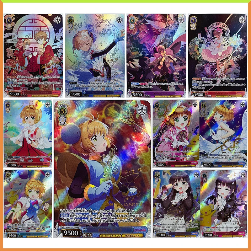 Anime Goddess Story DIY ACG Kinomoto Sakura Li Syaoran Desktop Fighting Game Collectible Cards Toys for boys Birthday Gift