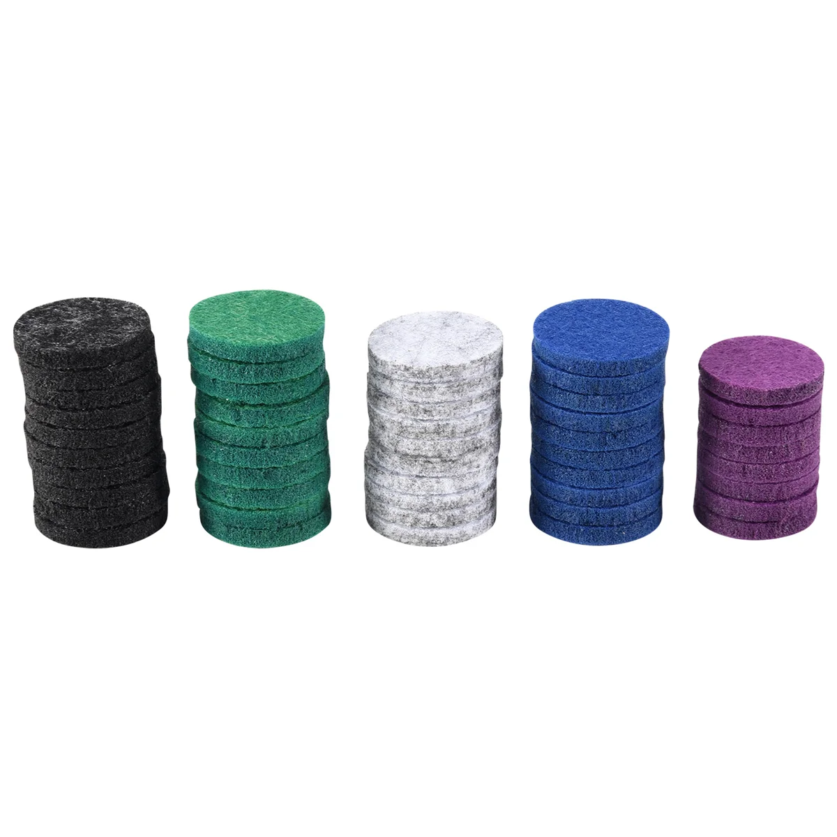 車のエッセンシャルオイルディフューザーロケット,洗える詰め替えパッド,フェルトパッド,直径22mm,48個