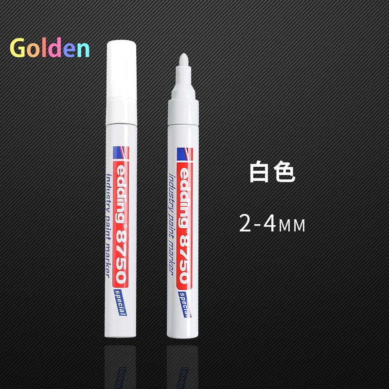 5PC/Lot German Edding 8750 Oil-Proof High Temperature Resistant Metal Oil Surface Marking Pen Painting Pen 2-4mm Marker