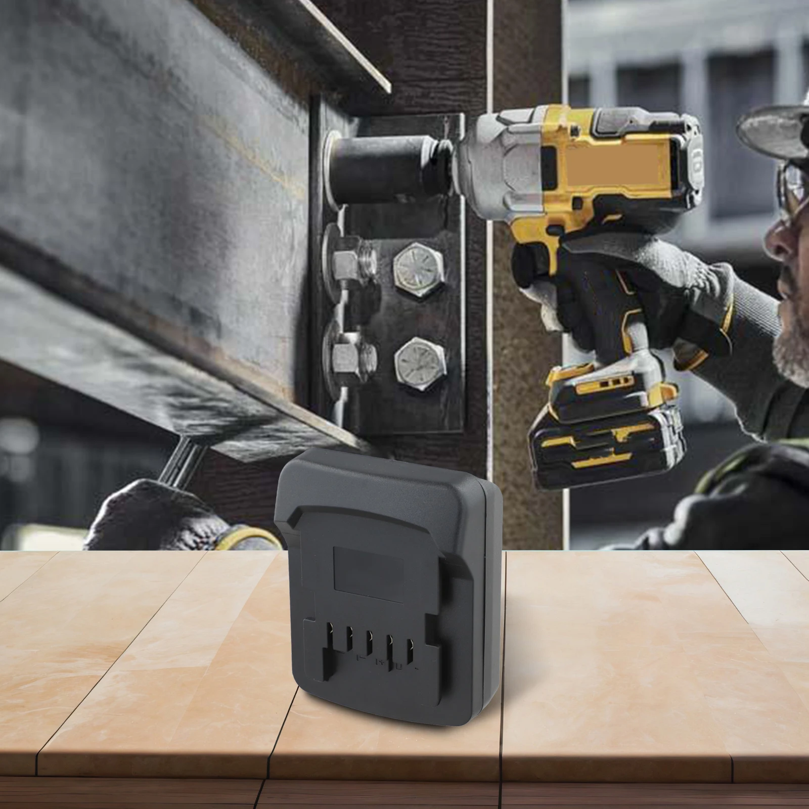 

Адаптер-преобразователь для аккумуляторов 18 В, для дома и ремонта, черный, 1 шт., с регулировкой яркости