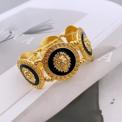 Unique Lion Head Braided Bracelet for Men and Women, Made of High-Quality Alloy bangles for women