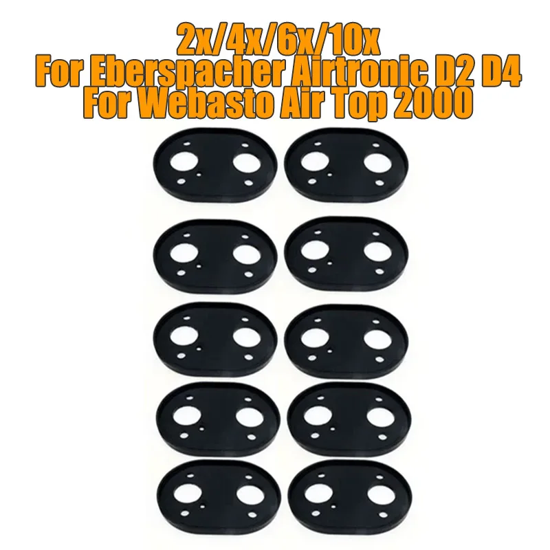 2/4/6/10pcs Car Air Heater Seal Gaskets Base Black For Eberspacher Airtronic D2 D4 Webasto Air Top 2000 Diesel Parking Heater