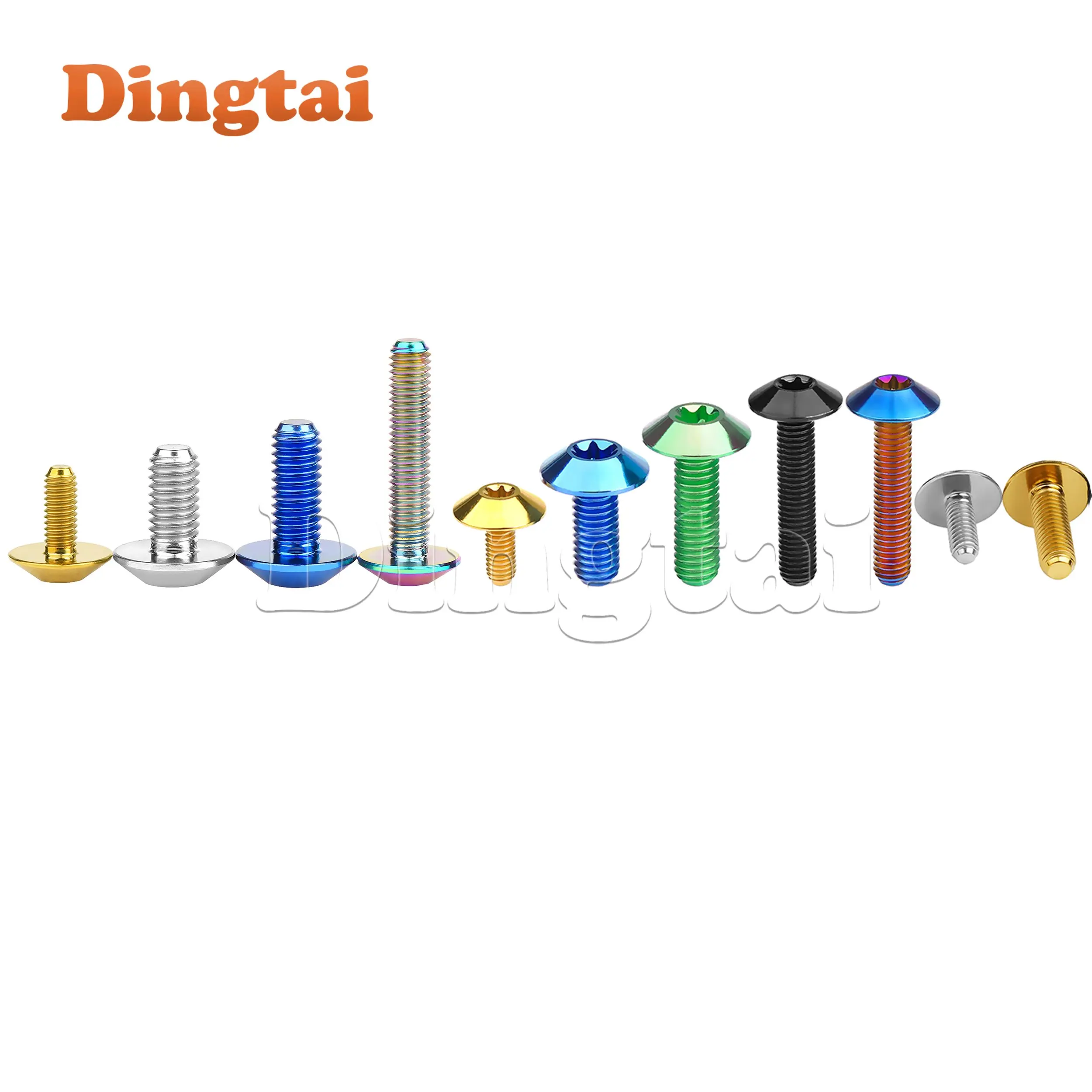 Dingtai Titanium Bolt M4x10/15mm Torx Head Bolt for Motorcycle Bicycle Fastener Accessory