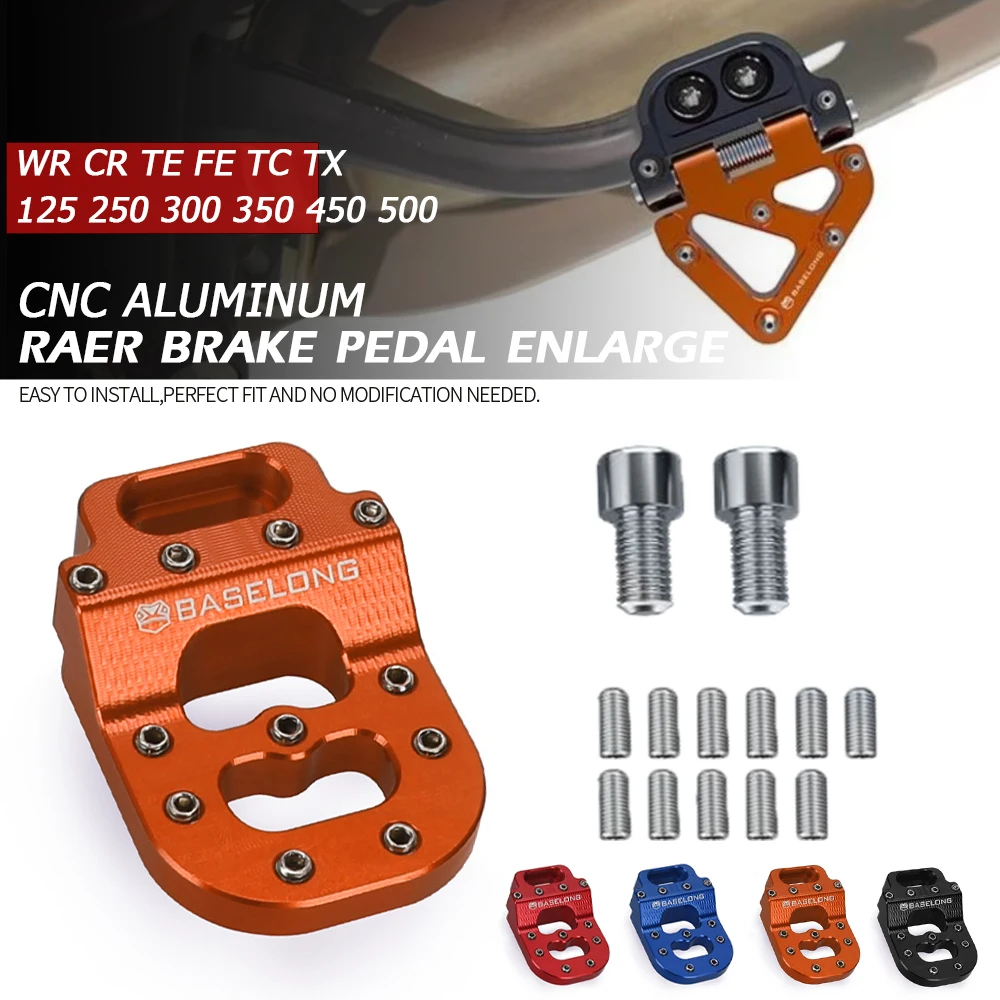 

For HUSQVARNA TE FE TC TX 125 250 300 350 450 500 2000-2016 CNC Brake Pedal Extension DualControl Brake Lever Enlarger And Riser