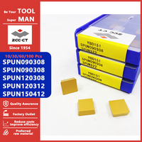 ZCCCT SPUN090308 SPUN120304 SPUN120308 SPUN120312 SPUN150412 SPUN 090308 120304 120308 120312 150412 Carbide Inserts For Steel