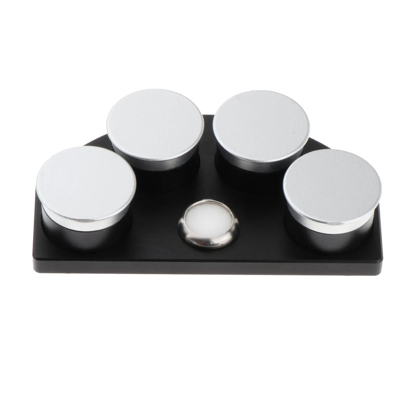 Watch Oil Cup Stand Oil Tray 4 Dish Multifunctional Professional Rustproof with Cover Practical Oil Dish for Repairmen