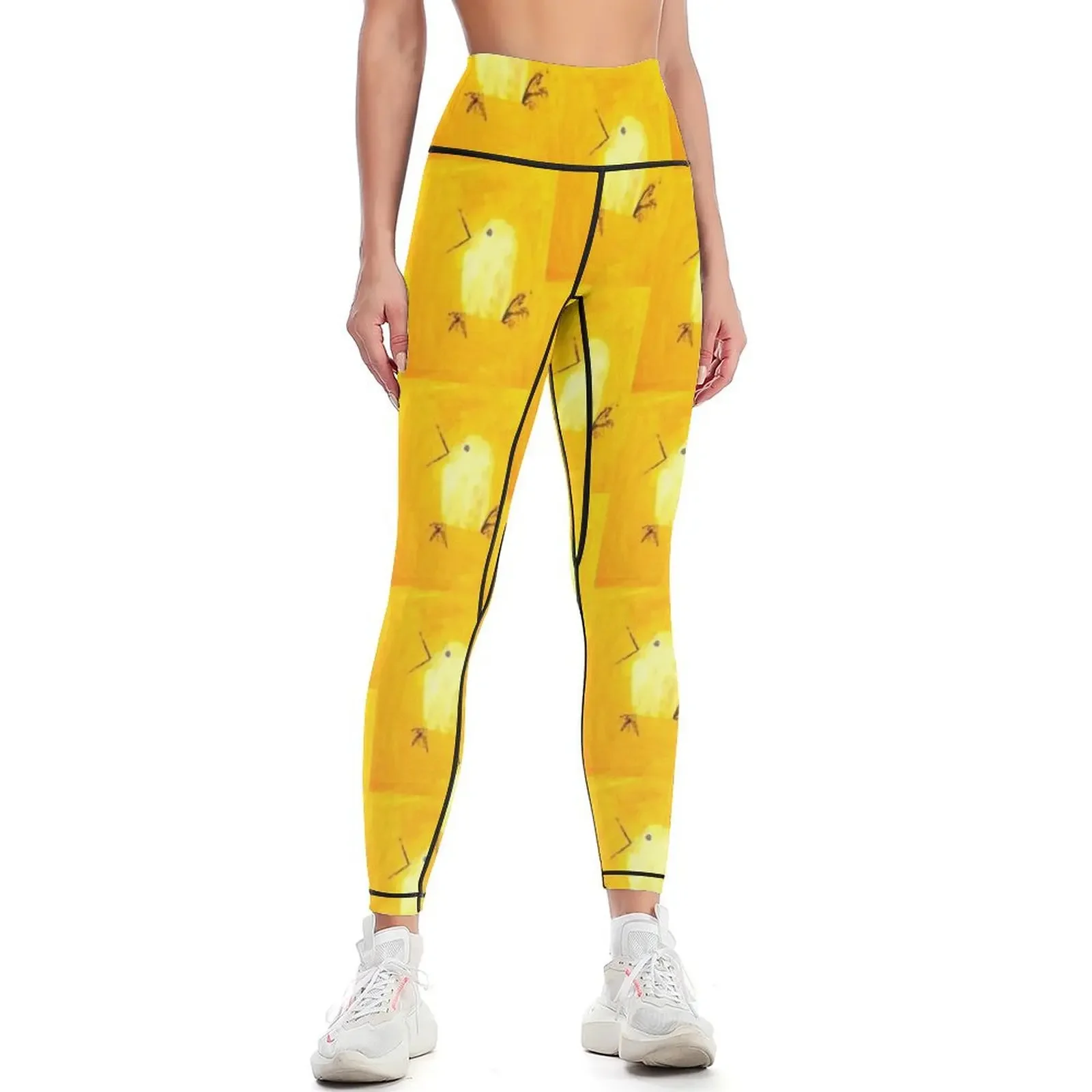 

Yellow Canary Leggings exercise clothing for Women sports for fitness Womens Leggings