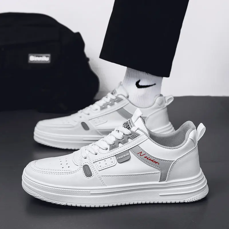 

2025 Top Men's Casual Sneakers Skateboarding Shoes Men's Leather Sneakers Blue White Outdoor Sneakers Casual shoe size 39-44