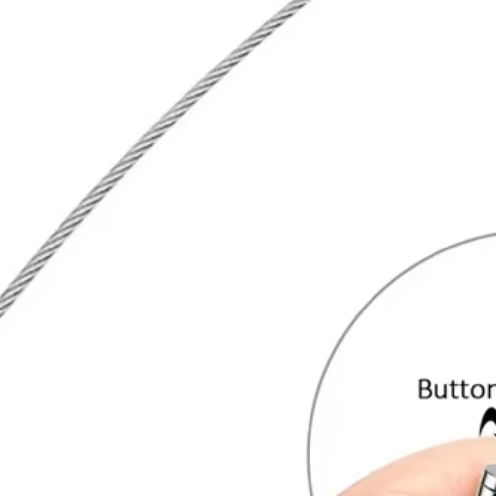 New Stainless Steel Wire Rope Adjustable Automatic Retractable Fastening Clothesline Picture Hanging