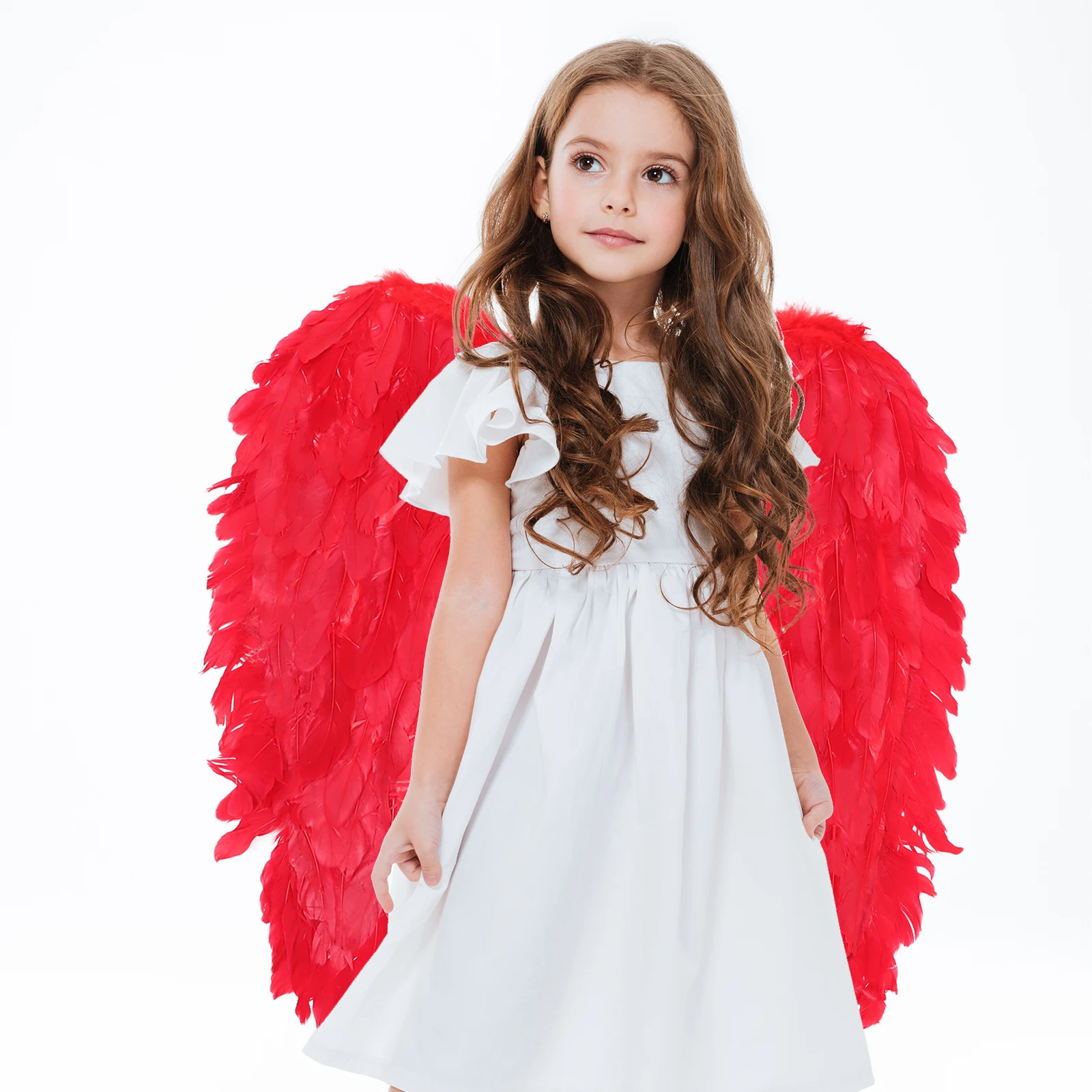 40/60CM Angel Wing White Wings Adult Children Birthday Gift Cosplay Halloween Christmas Party Costume
