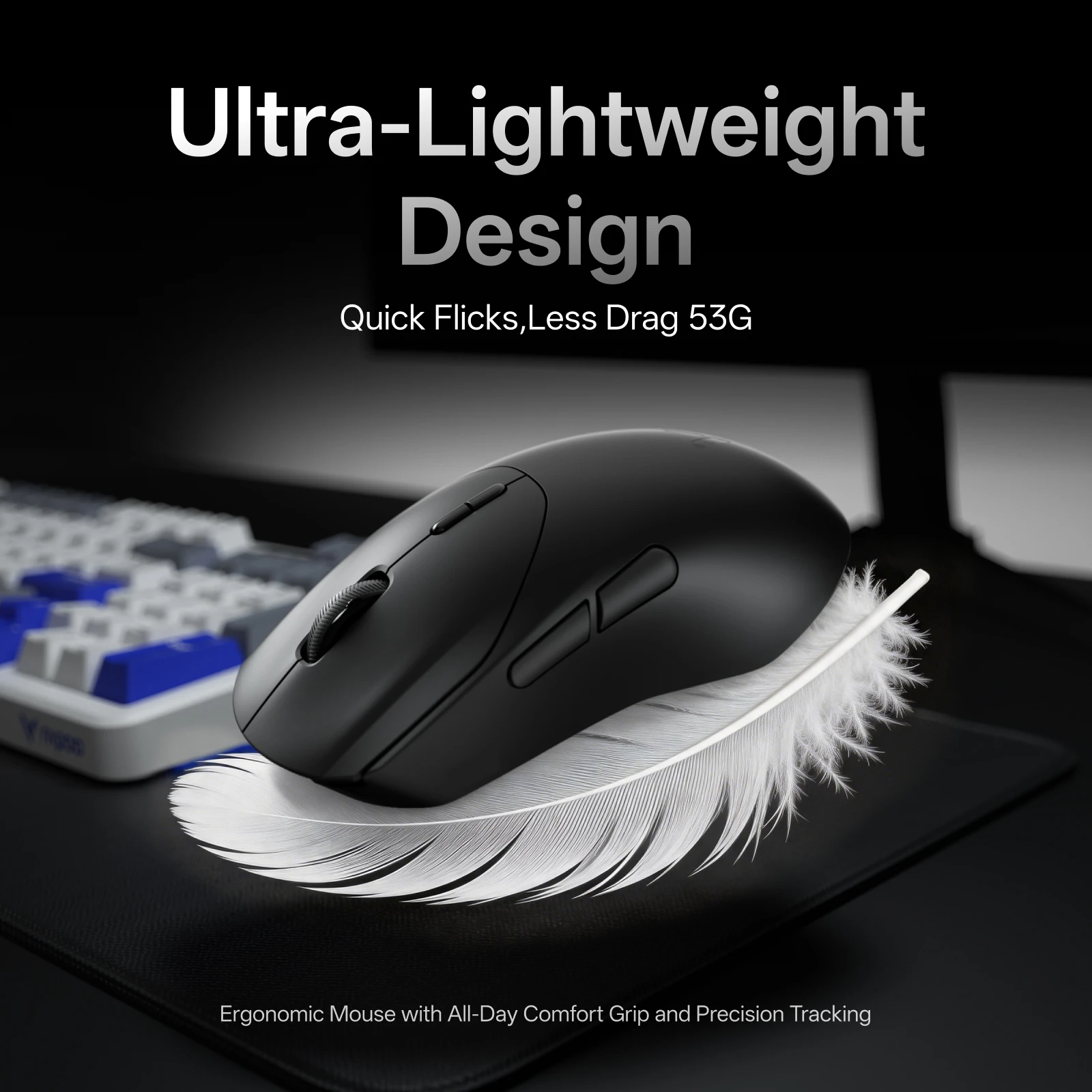 Rapoo VT9 MAX / VT9 Wireless Gaming Mouse True 8K Wireless Polling Rate 53g Lightweight PAW3950/PAW3395 Sensor Up to 750 Hour Battery 10 Programmable Buttons On-Board Memory Esports Laptop Gaming Mice Compatible with Windows Mac - view 6