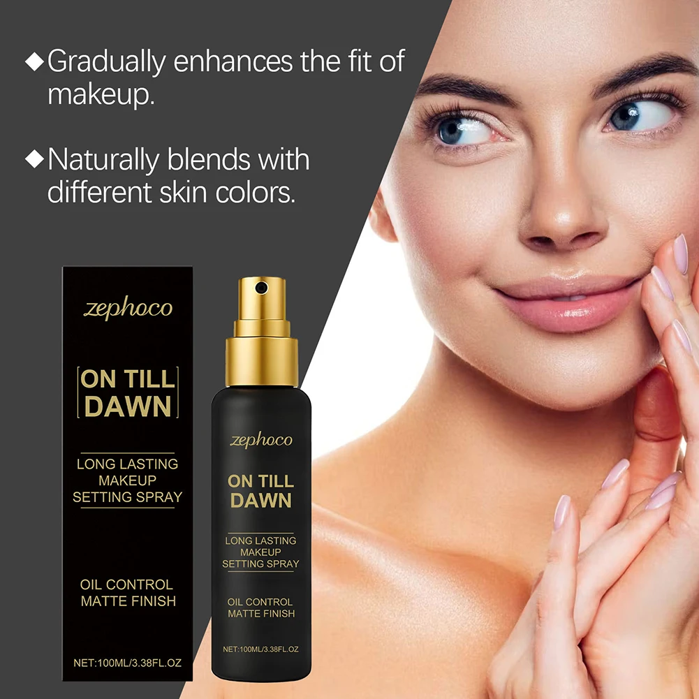 100ml Makeup Setting Spray,Sweatproof Smudge-Proof For Flaw-Less Makeup,Matte Finish Long-Lasting Face Mist For Daily Use