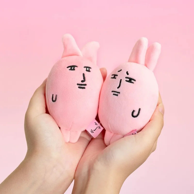 Pluszowy breloczek króliczek różowy przyjaciel z kreskówki, zawieszka, ozdoba na plecy, miękki pluszowy przyjaciel, prezent świąteczny dla przyjaciela