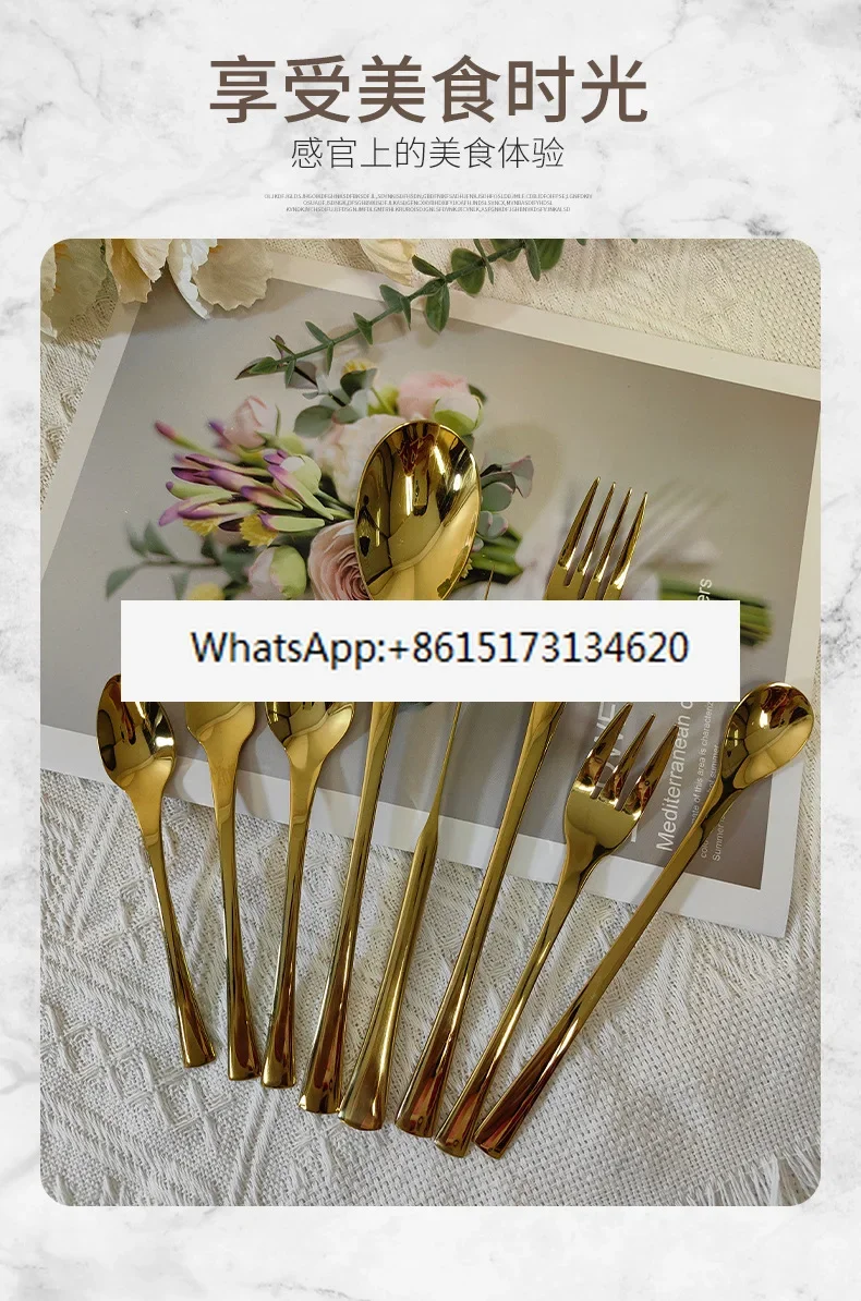 Stainless steel tableware 135-piece set, knife, fork and spoon tableware gift box set commercial gift