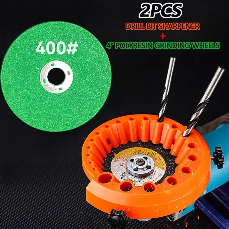 2pcs Drill Bit Sharpener Set - 4