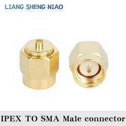 IPX1/IPEX4 Generation SMA Connector SMA Male to IPEX-1,-4 Male DC-6GHz 50 Ohm Coaxial Connector IPEX1 TO SMA IPEX4-SMA-JJ 1pcs