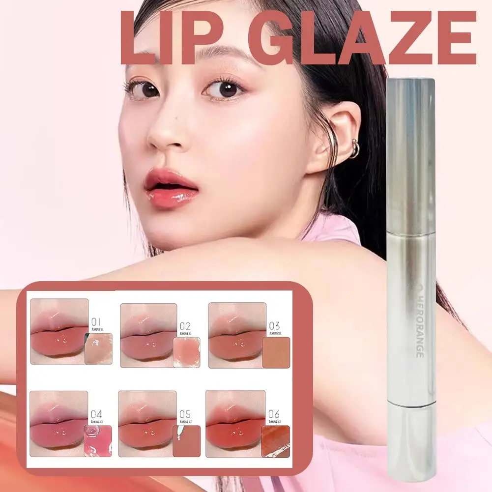 Long-Lasting Plumping Mirror Watery Essence Lip Gloss - Non-sticky Jelly Lip Glaze, Moisturizing Lip Tint, Hydrating Liquid