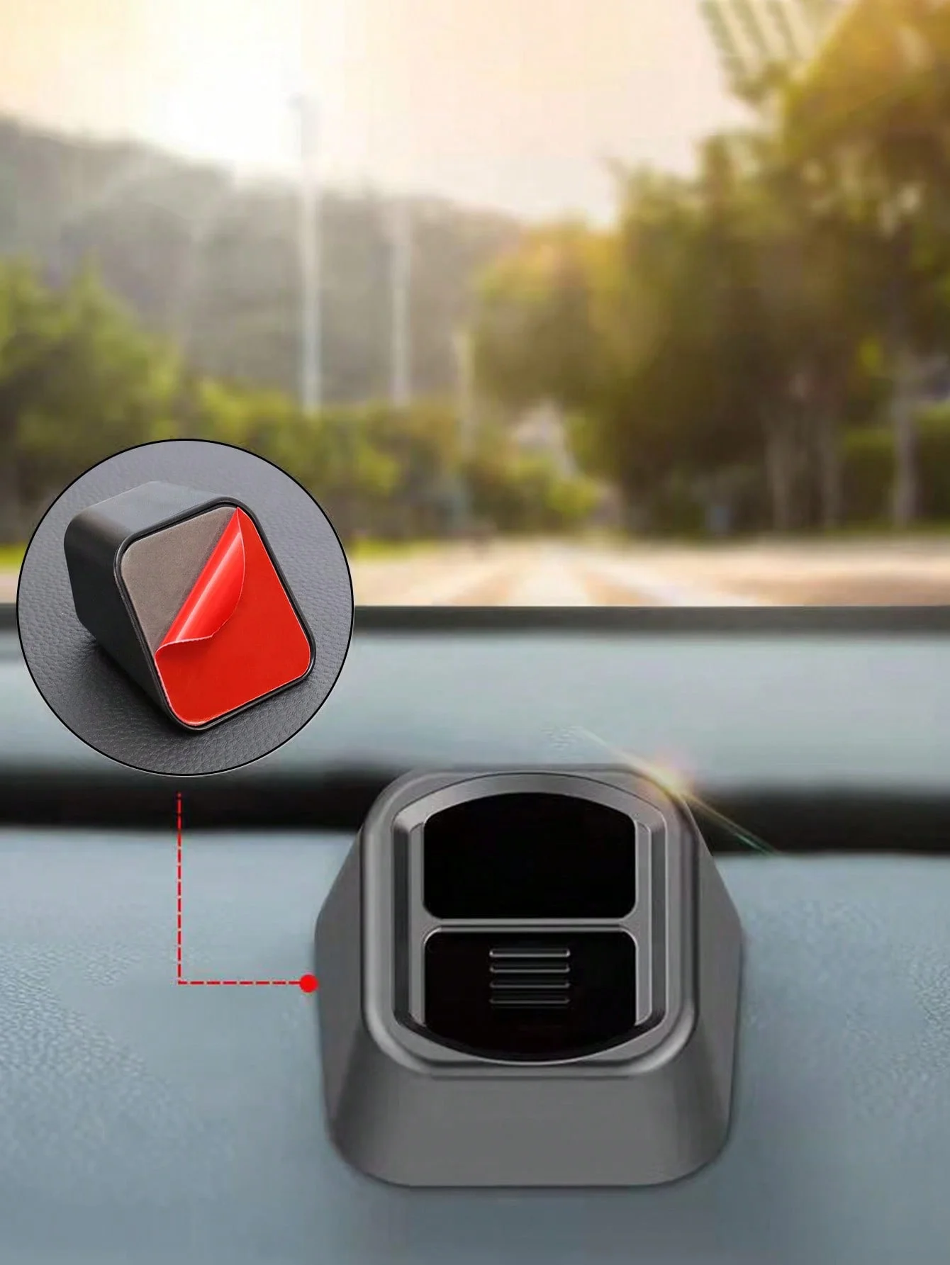 Universal Car Phone Holder - Adjustable Dashboard and Air Vent Clamp Mount, L-Shaped, Interoperable with Non-Rechargeable Plasti