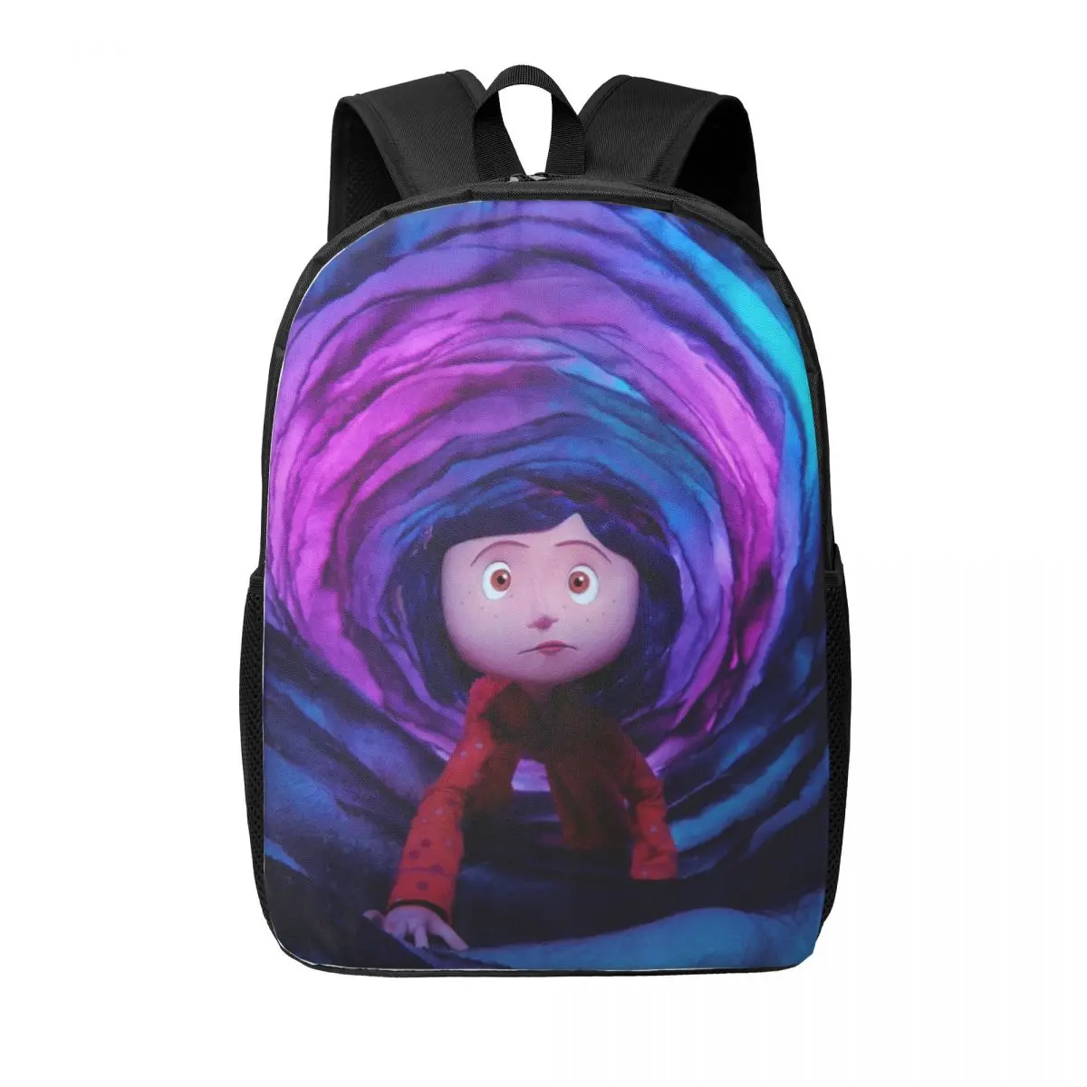 Custom Coraline Other Mother Horror Film Backpacks for Boys Girls College School Travel Bags Men Women Bookbag 15 Inch Laptop