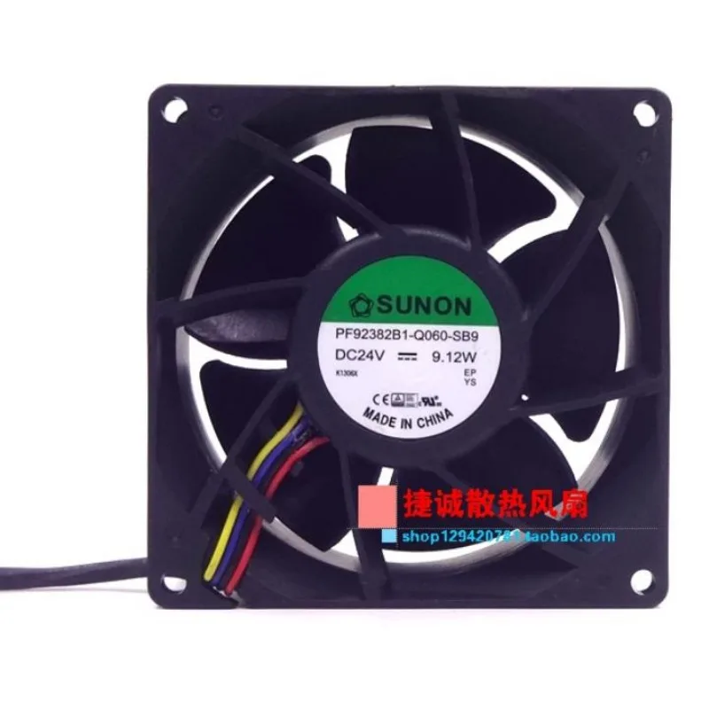 New Cooler Fan for SUNON PF92382B1-Q060-SB9 DC24V 9.12W 9038 9CM Inverter Cooling Fan 90 * 90 * 38MM