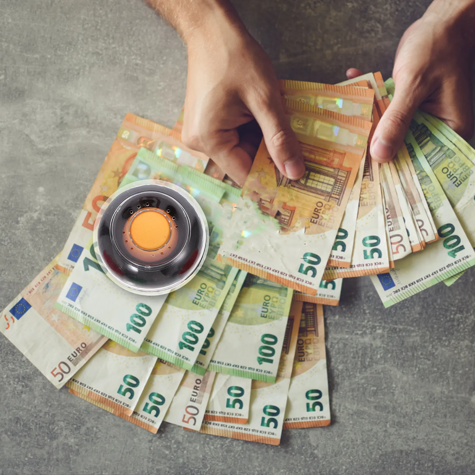 Juego de 5 Esponjas Humectantes de Papel para Dedos, Herramienta para Contar Dinero, Clasificar Documentos, Uso en Bancos, Cajeros y Mostradores, Larga Duración