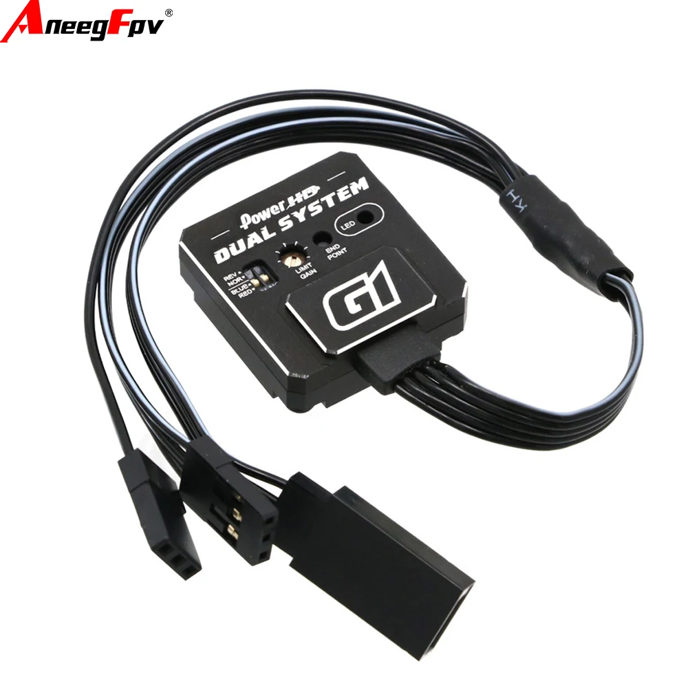 

POWER HD Gyro G1 Dual System Gyroscope 4.8-7.4V Compatible with RC Toys And Car Parts