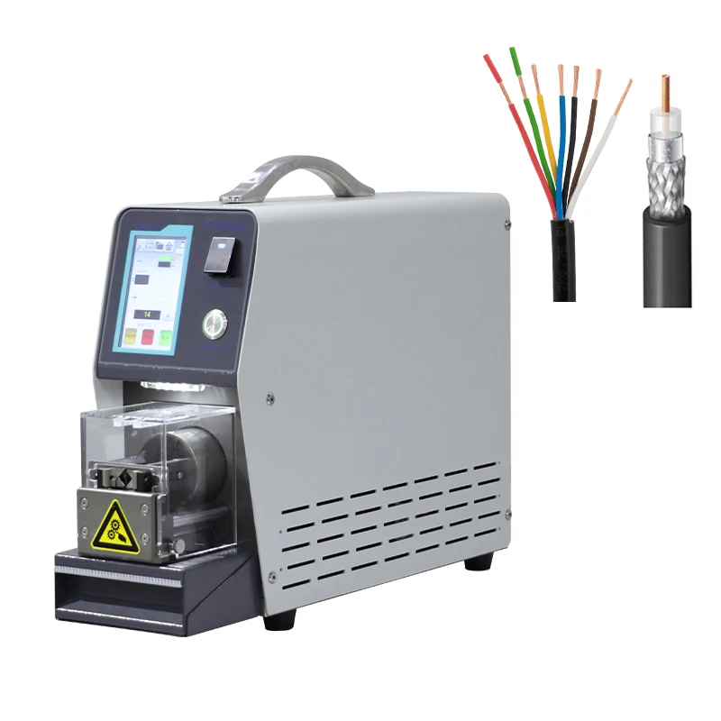 EW-1105 High Precision Semi-Automation Electrical Rotary Wire Stripping Machine Coaxial Rotation Cable Peeling Machine