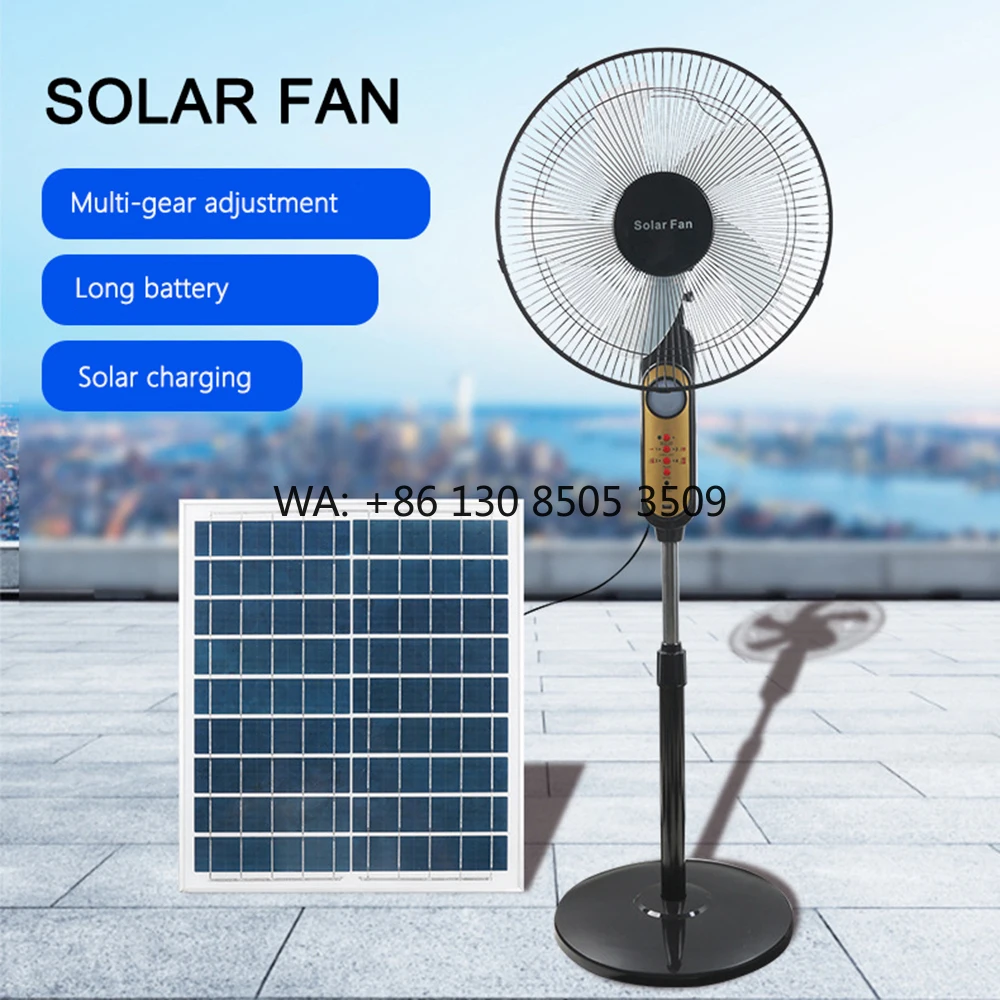 

Wholesale New Remote Control Floor Fan Outdoor Dormitory Household Multi Function Mosquito Repellent Solar Charging Fan