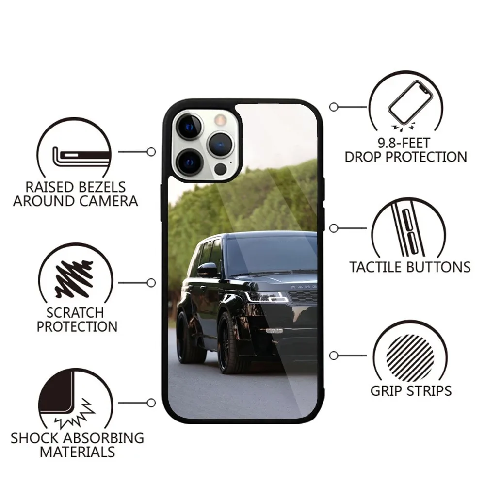 SUV Car R-Range Roveres Phone Case For iPhone 16,15,14,13,12,11,Plus,Pro,Max,Mini Magsafe Magnetic Wireless Charging