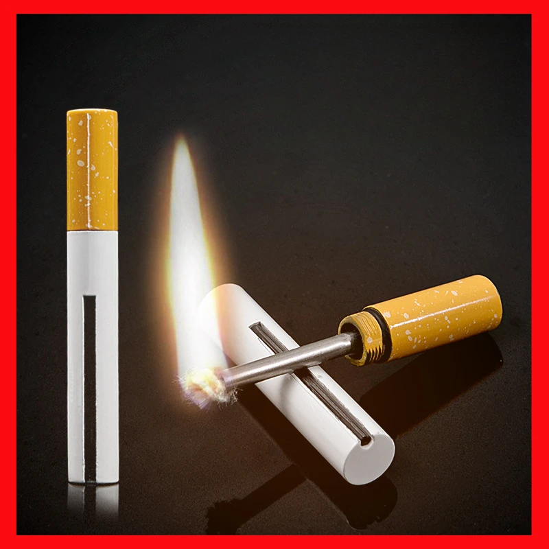 Personalized Windproof and Waterproof Cigarette Lighters, Gold Bars, Never Use, 10000 Cigarettes, Creative in a lifetime