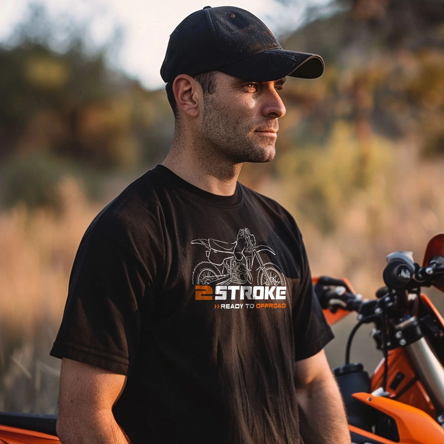 

Summer Cotton Round Neck Short Sleeves for Men Women 500 MXC 1985-1986 - Motorcycle T-shirt for Cross Country Riders