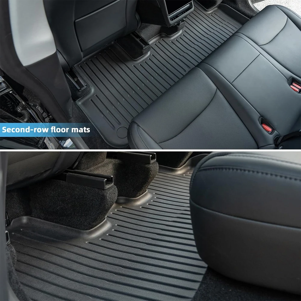 ل جديد تسلا نموذج Y العرعر إطلاق 2025 TPE الحصير أمتعة مقاومة للماء حصيرة الجبهة الخلفية الجذع الحصير اكسسوارات السيارات الداخلية