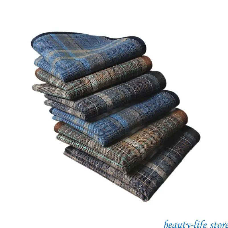 

40x40см мужской платок случайный цвет Hankies Pocket Lattice Packter 517d