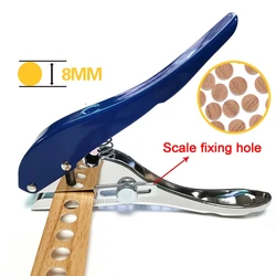Edge Banding Punching Pliers Hole  6mm 8mm 10mm Circle Hole Punch Paper Punch Hand-held For ID Cards PVC Cards Badge Photos