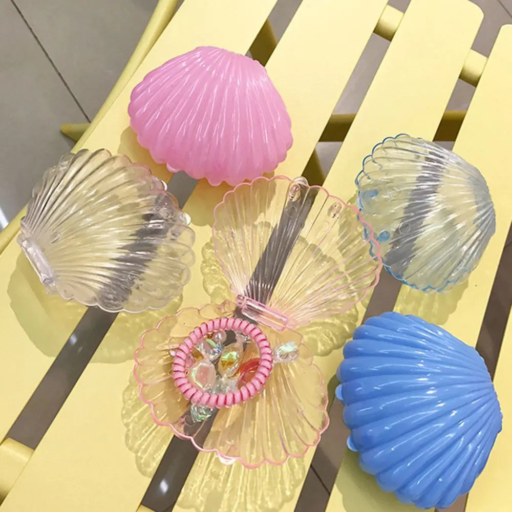 Kotak perhiasan hadiah kotak penyimpanan bentuk kerang gelang kemasan kalung kreatif