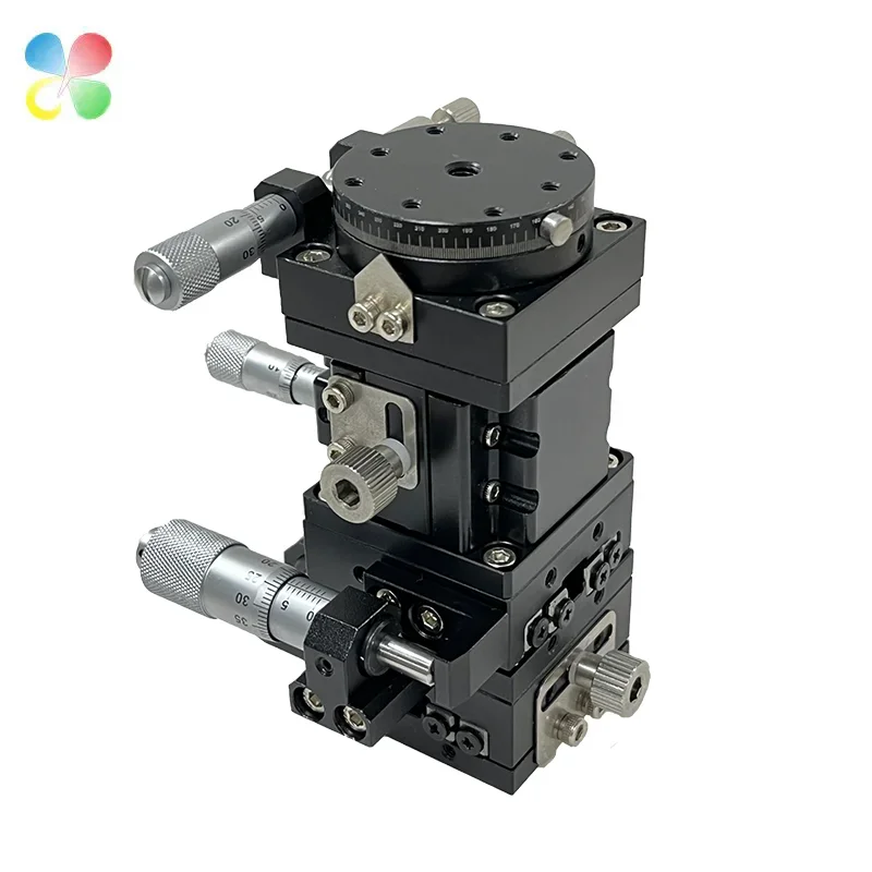 

C&K Optical Stage Accurate Position 60x60mm SEMXYZR60 4-Axis XYZR Linear Stage Manual Mechanical Positioning