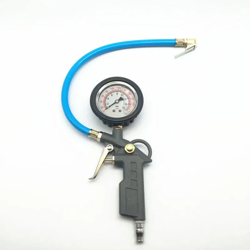 new digital High precision tire pressure gauge with inflatable head car tire pressure monitor count obviously add air pump gun