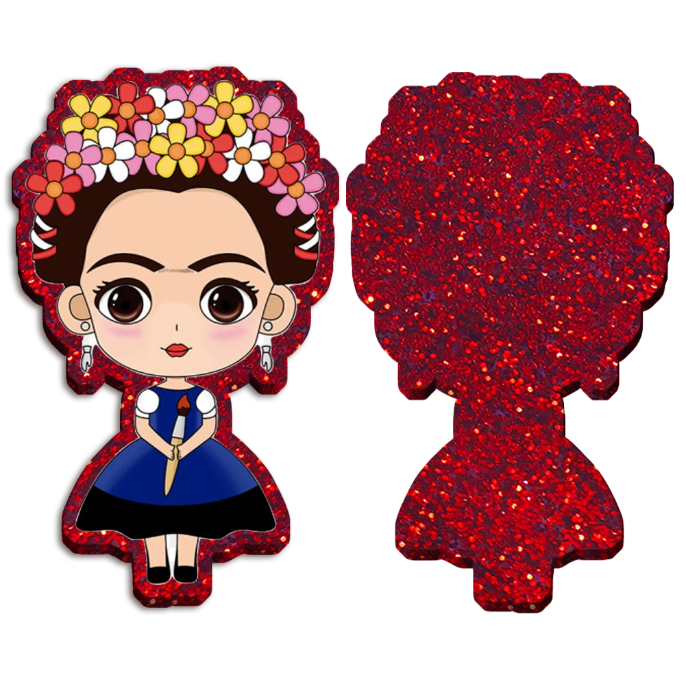 Mexico Cute Girls Chunky Glitter Resin Planar Acrylic Flatback For Girls DIY Phone Case Hair Bow Craft Keychains Accessories