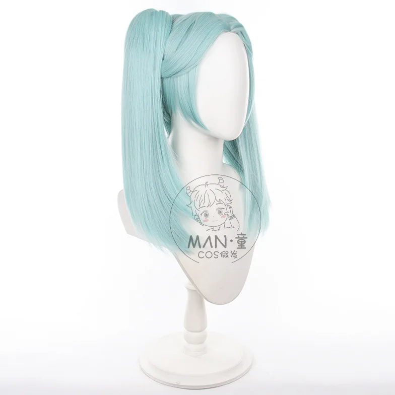 Cyberpunk: Edgerunners Rebecca شعر مستعار كوسبلاي عداء مشبك نمر مزدوج على شكل ذيل حصان هدية الهالوين