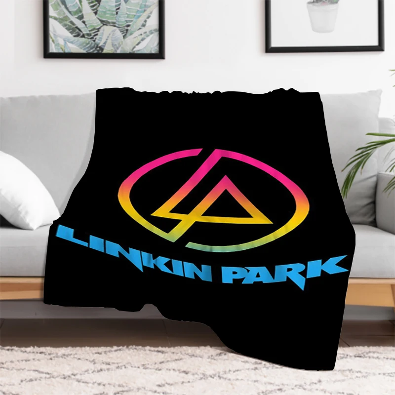 Band L-Linkin Cool P-Park Catnap Luxury Designer Bedding Fall Throw Blanket for Winter Sofas Blankets Roboca Poly Downy Throwing