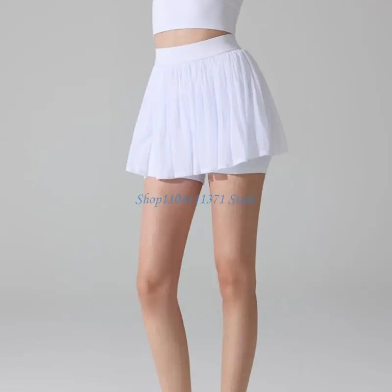 P9FC Breathable Tennis Skirt Build-in Shorts With Quick Drying Fabric 4 Way Stretch