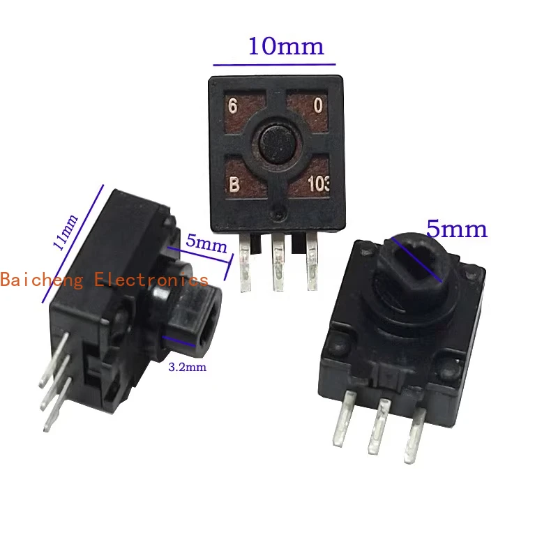 10PCS Control lever potentiometer F10KV-0047A B103K game console simulation flight joystick axis length 3.2